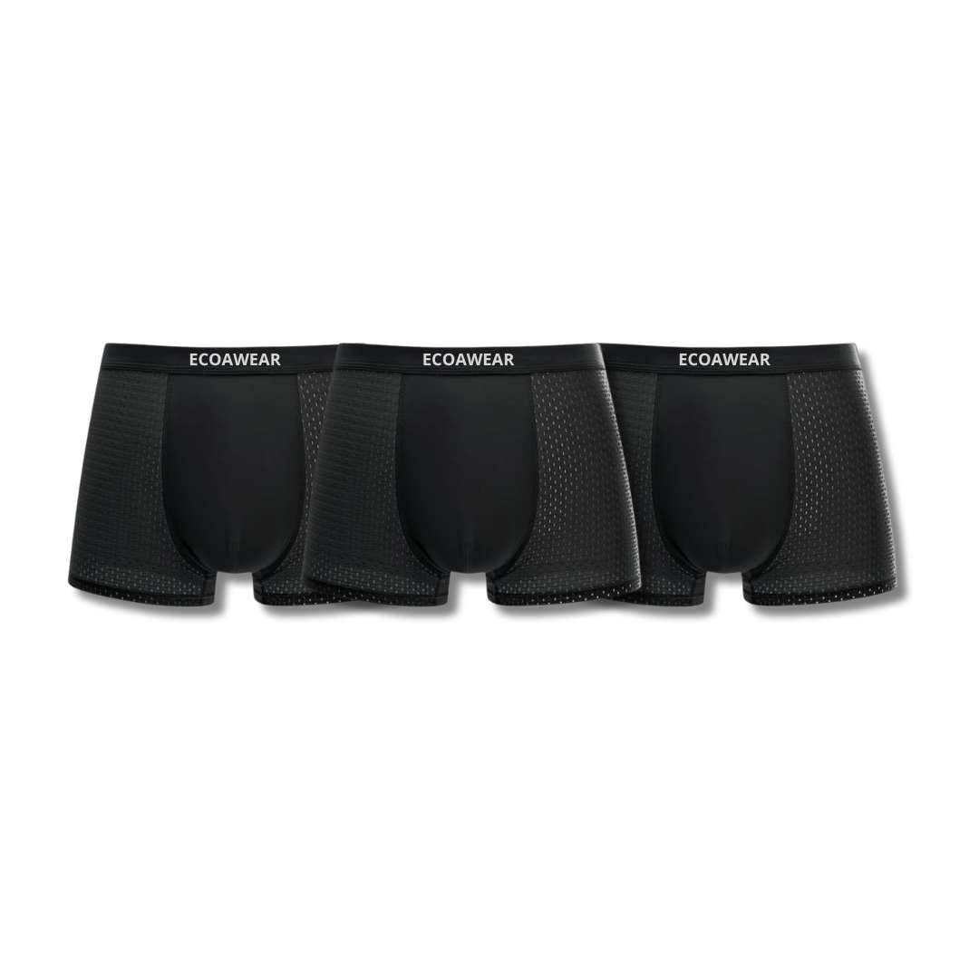 3-pack premium boxers - BLACK