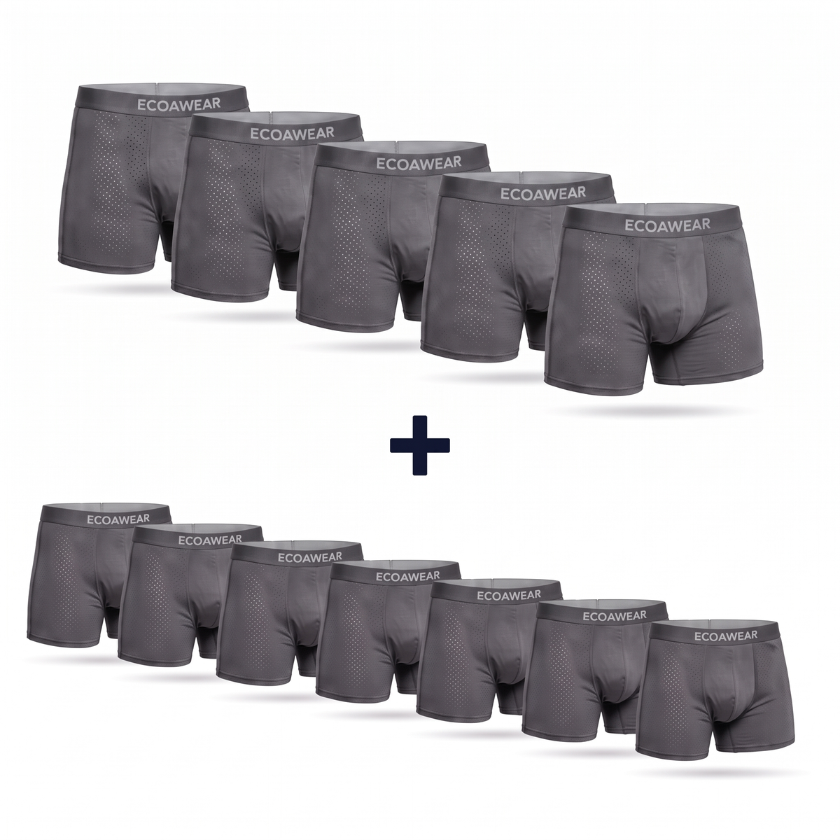 ECOAWEAR Men's Bamboo Boxers 12-Pack