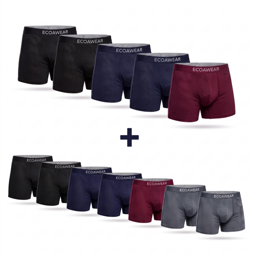 ECOAWEAR Men's Bamboo Boxers 12-Pack