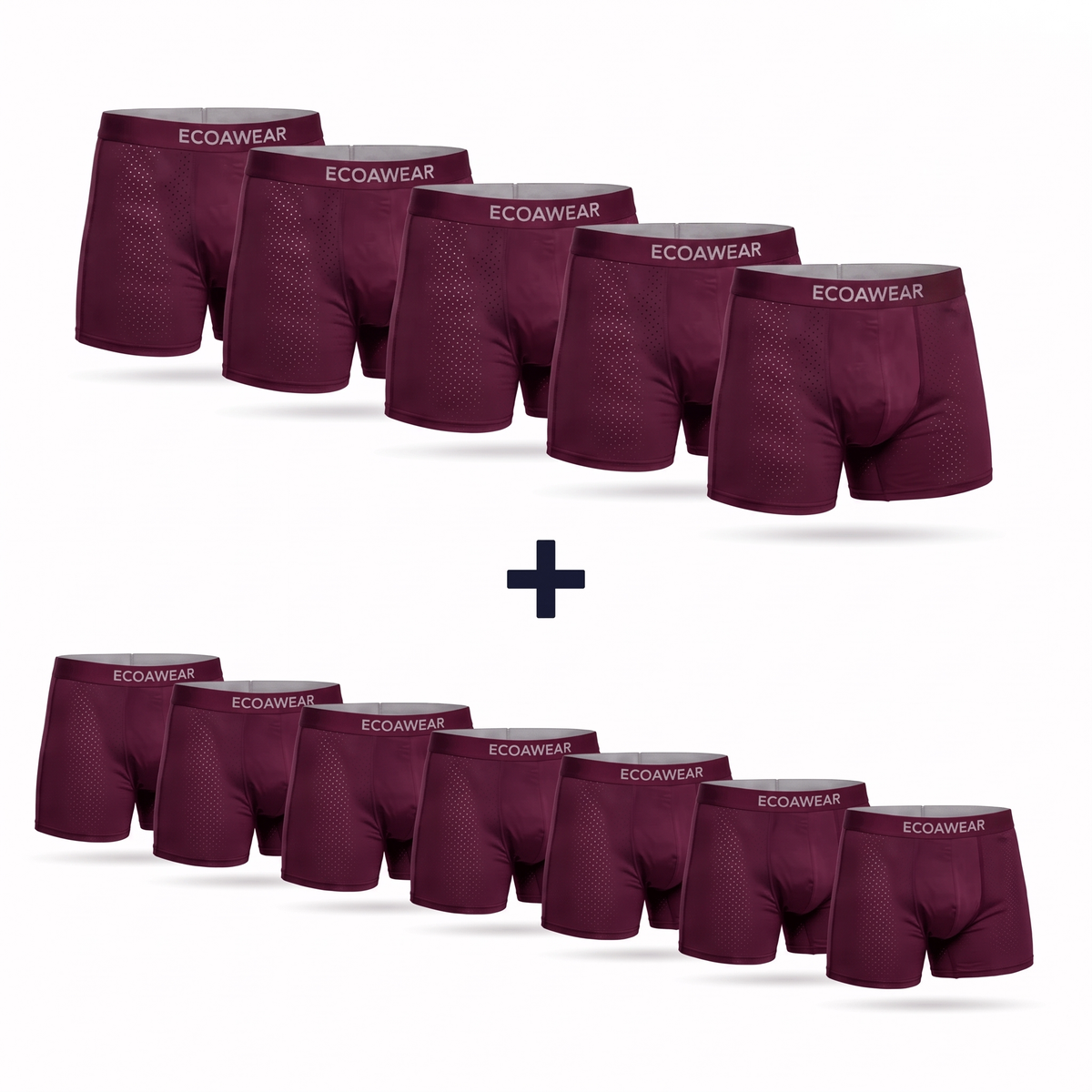 ECOAWEAR Men's Bamboo Boxers 12-Pack